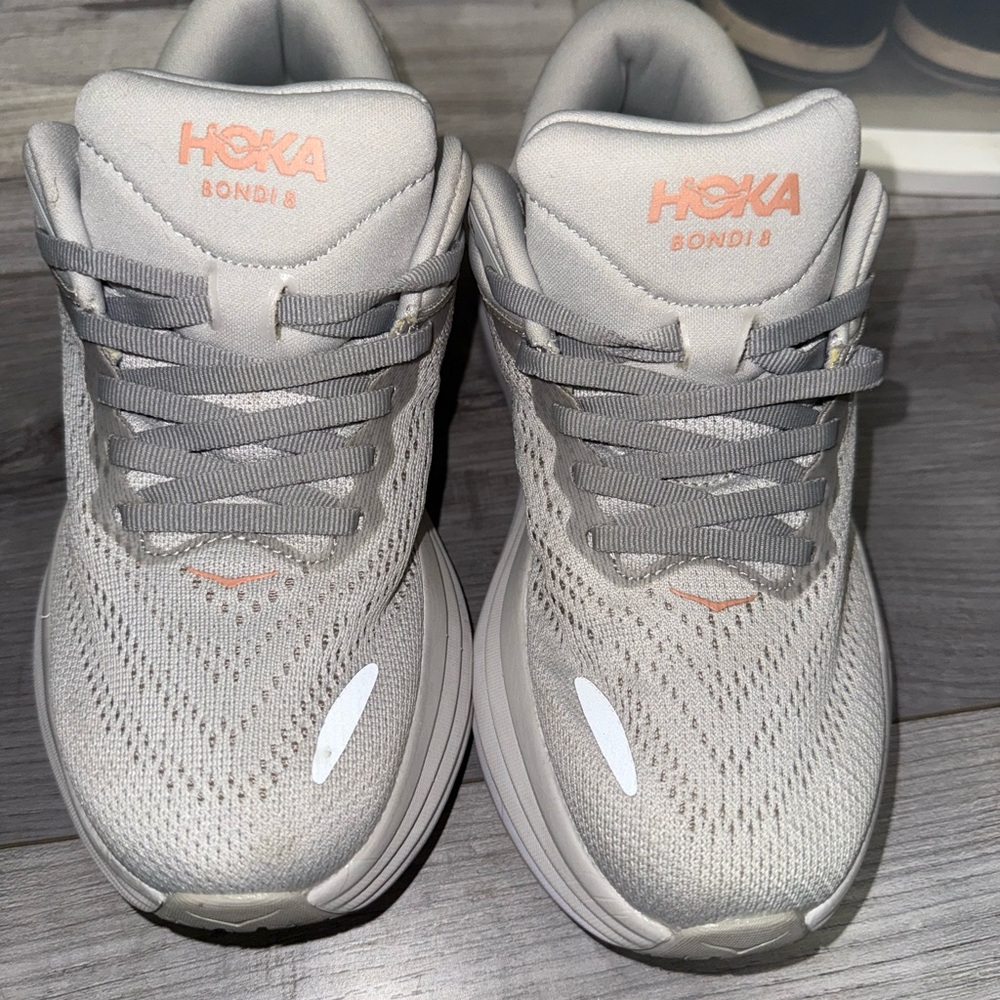 HOKA Bondi 8 Gray Sneakers